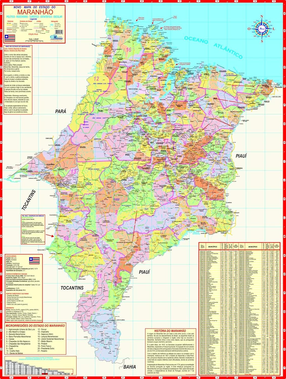 MAPA DO ESTADO DO MARANHÃO MAPA DO ESTADO DO MARANHÃO