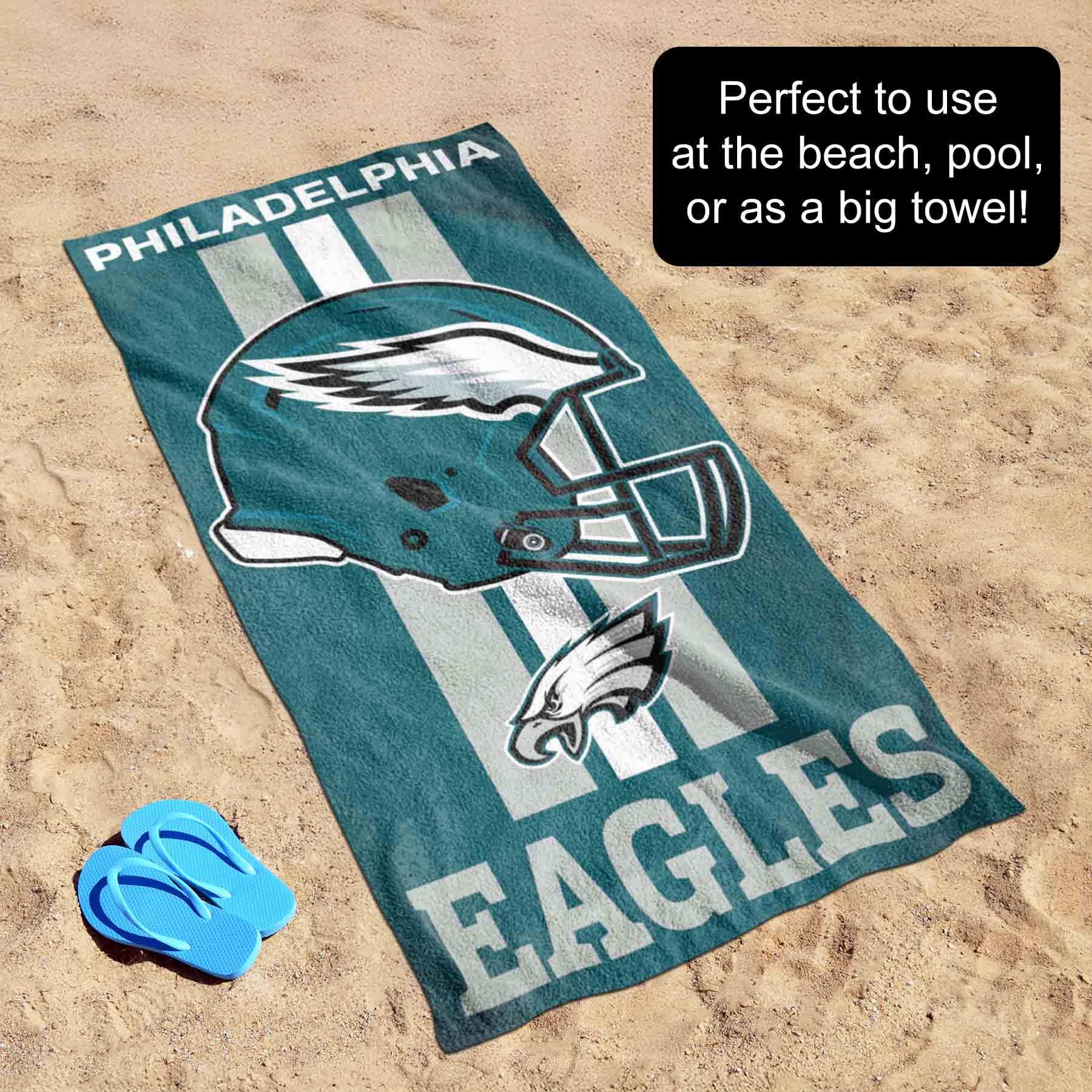 NFL licencjonowany ręcznik plażowy Philadelphia Eagles