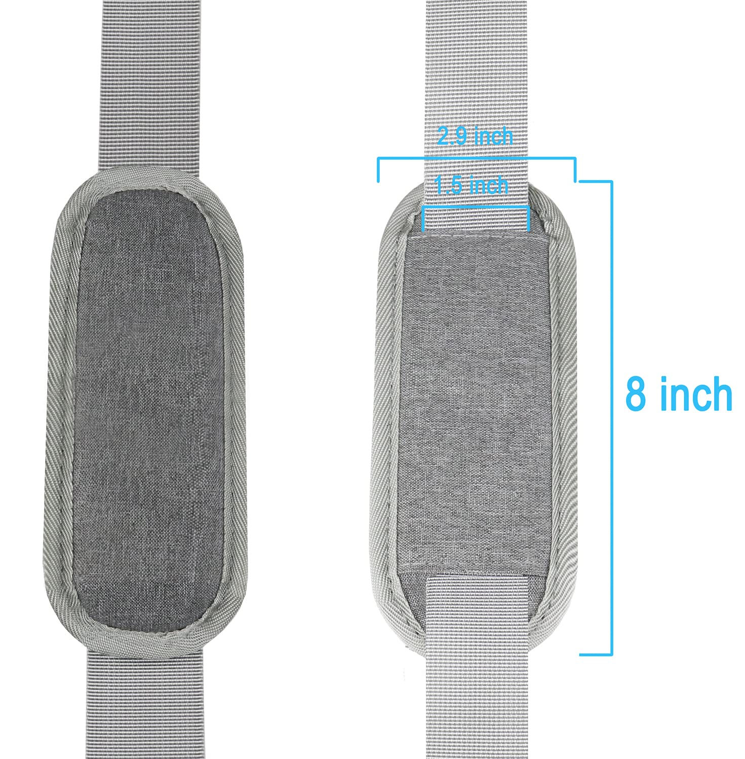 Universal Replacement Shoulder Strap - 55" Adjustable Nylon Belt With Metal Hooks For Bags