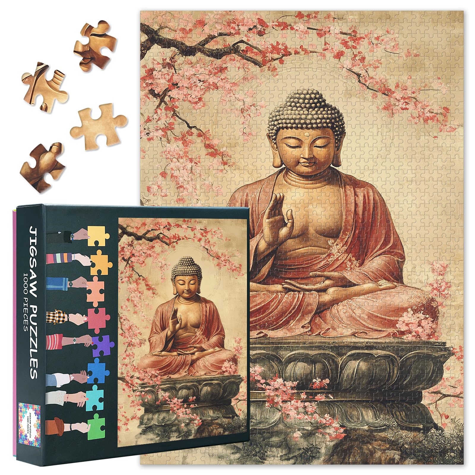 Bodhisattva Lord Buddha, Jigsaw Puzzles 1000 Pieces for Adults, Buddhist Culture and Religion