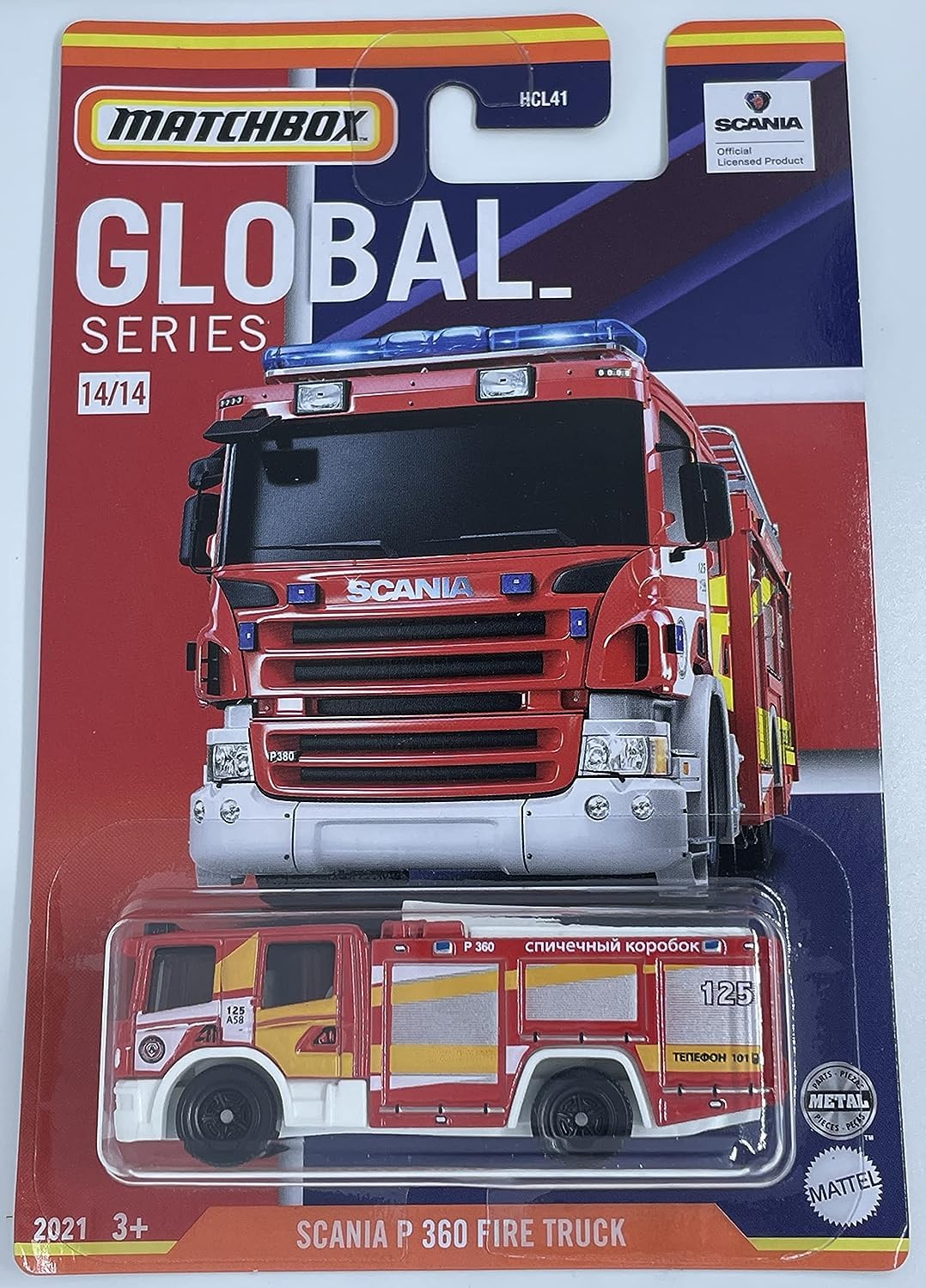 Matchbox - Scania P 360 Fire Truck - Global Series 14/14 [red]