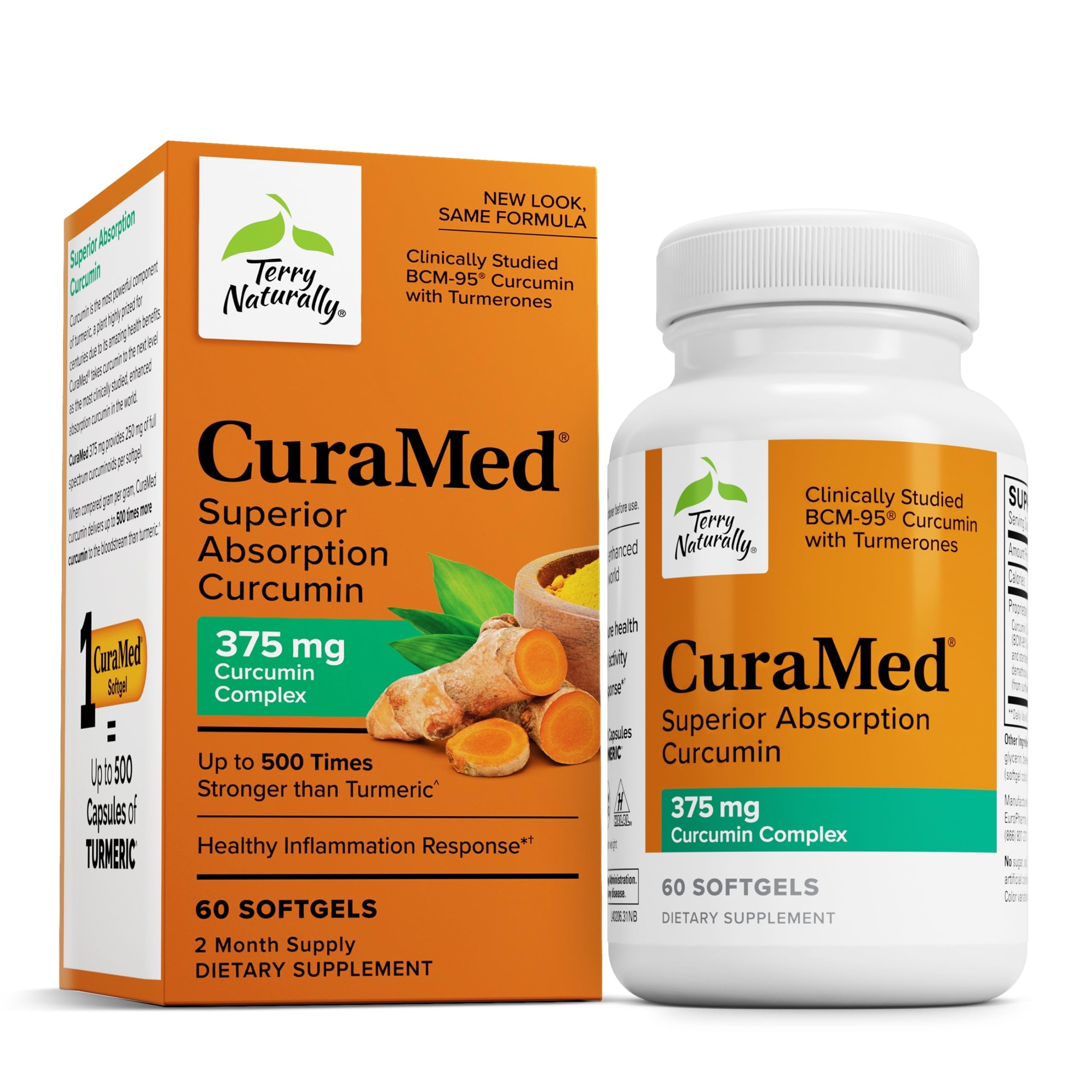 Europharma/Terry Naturally CuraMed 375 Milligrams 60 Softgels