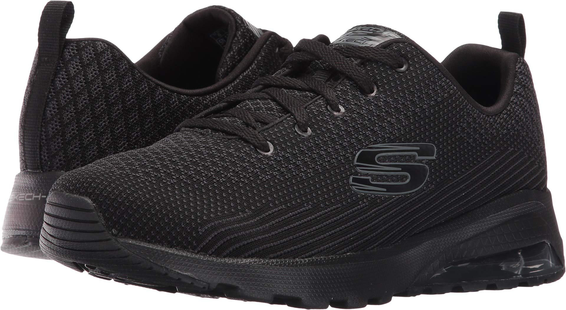 Skechers Sport Women's Skech Air Extreme Awaken Fashion Sneaker,Black,7.5 M US