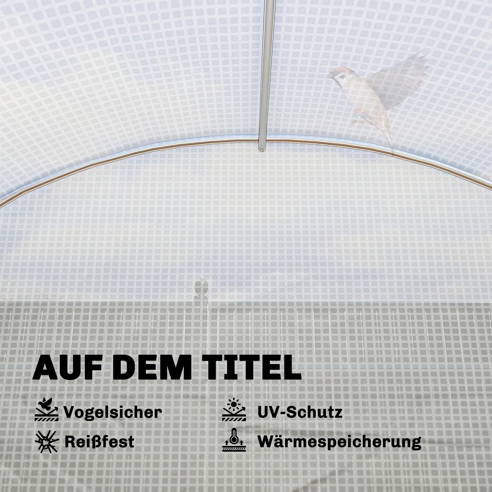 Outsunny Gewächshaus ca. 2,7 x 2 x 2 m Foliengewächshaus mit Regalen Rollbar Reißverschlusstür 6 Netzfenster Stützstangen, UV-beständig Folientunnel, Winterfest Tomatenhaus, Weiß