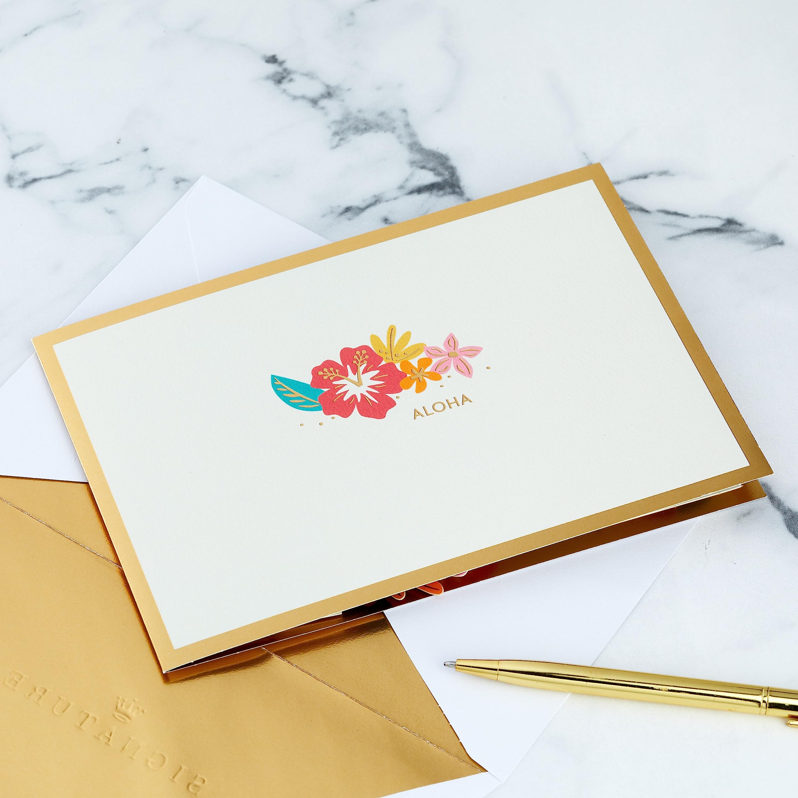 Hallmark Signature Paper Wonder Pop Up Geburtstagskarte, Dankeskarte, Thinking of You Karte (Lilo und Stitch) | Signature Paper Wonder Collection, Lilo und Stitch Kunstwerk, hochwertiges Papier, Kartenmaße: 12,7 x 18,3 cm