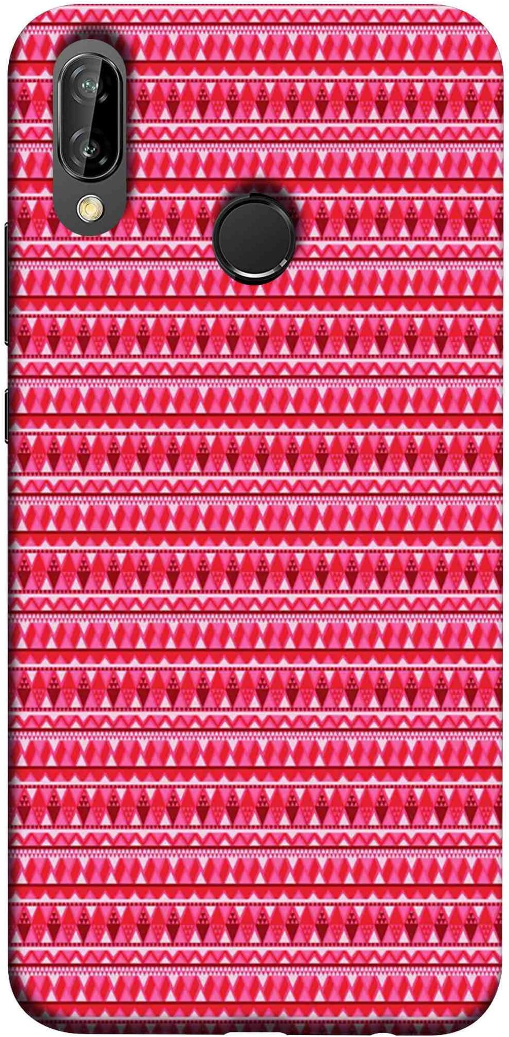 Printfidaa Huawei P20 lite, Huawei Nova 3e Back Cover Dark and Light Pink Pattern Printed Designer Back Case