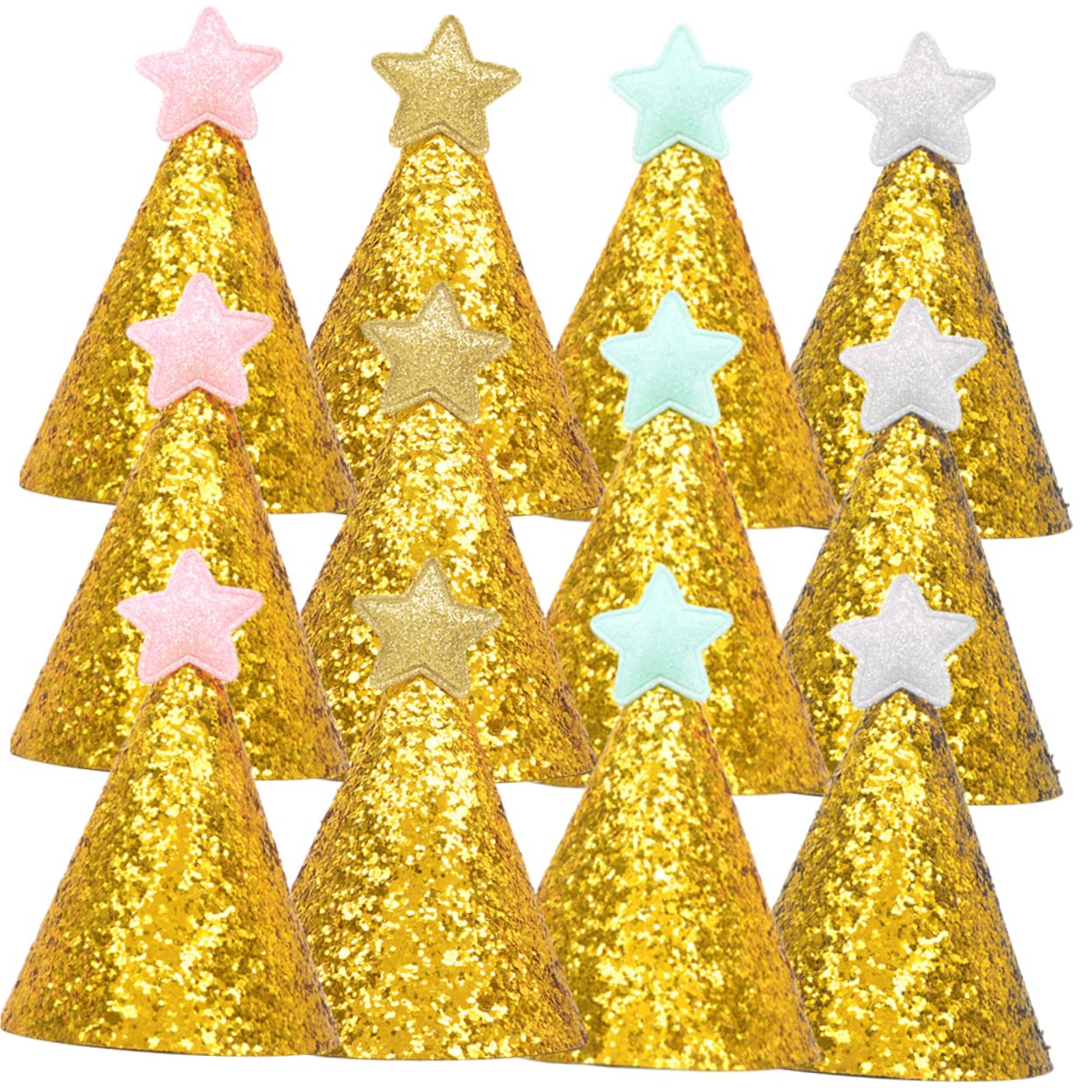36 Stück Geburtstagshüte, Sternhüte, Stern Partyhüte, Kinderpartyhüte, Kinderhüte, Kindergeburtstagsparty Requisite, Partyhüte Für Kinder, Glitzerhüte, Kinderhüte, Miniaturhüte,