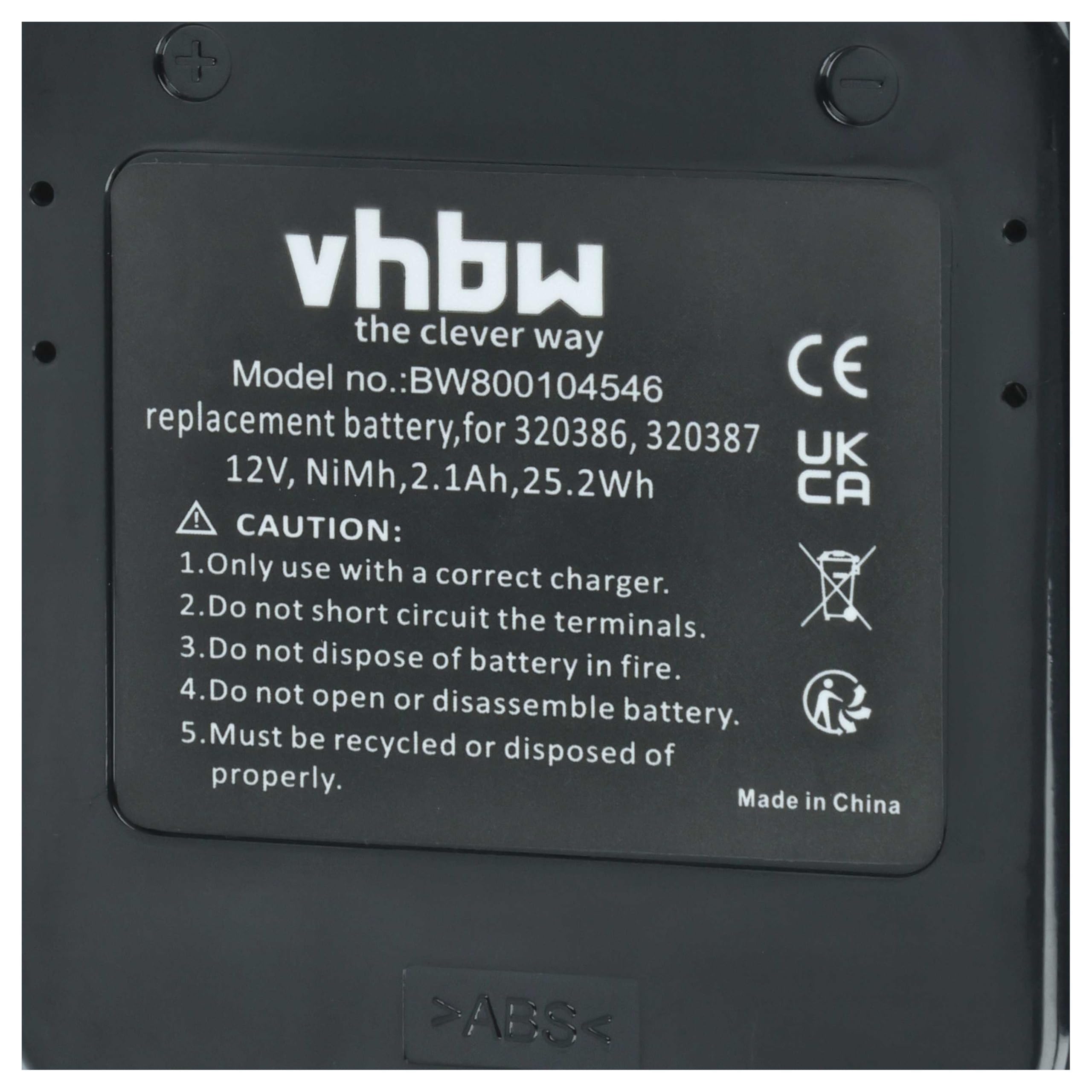 vhbw 2x batteria compatibile con Hitachi DS 12DVF3, DS12DVF2, DS 12DVF2, DS 12DVF, DW18D, DW 18D, DS12DVF3 utensile (2100 mAh, NiMH, 12 V)