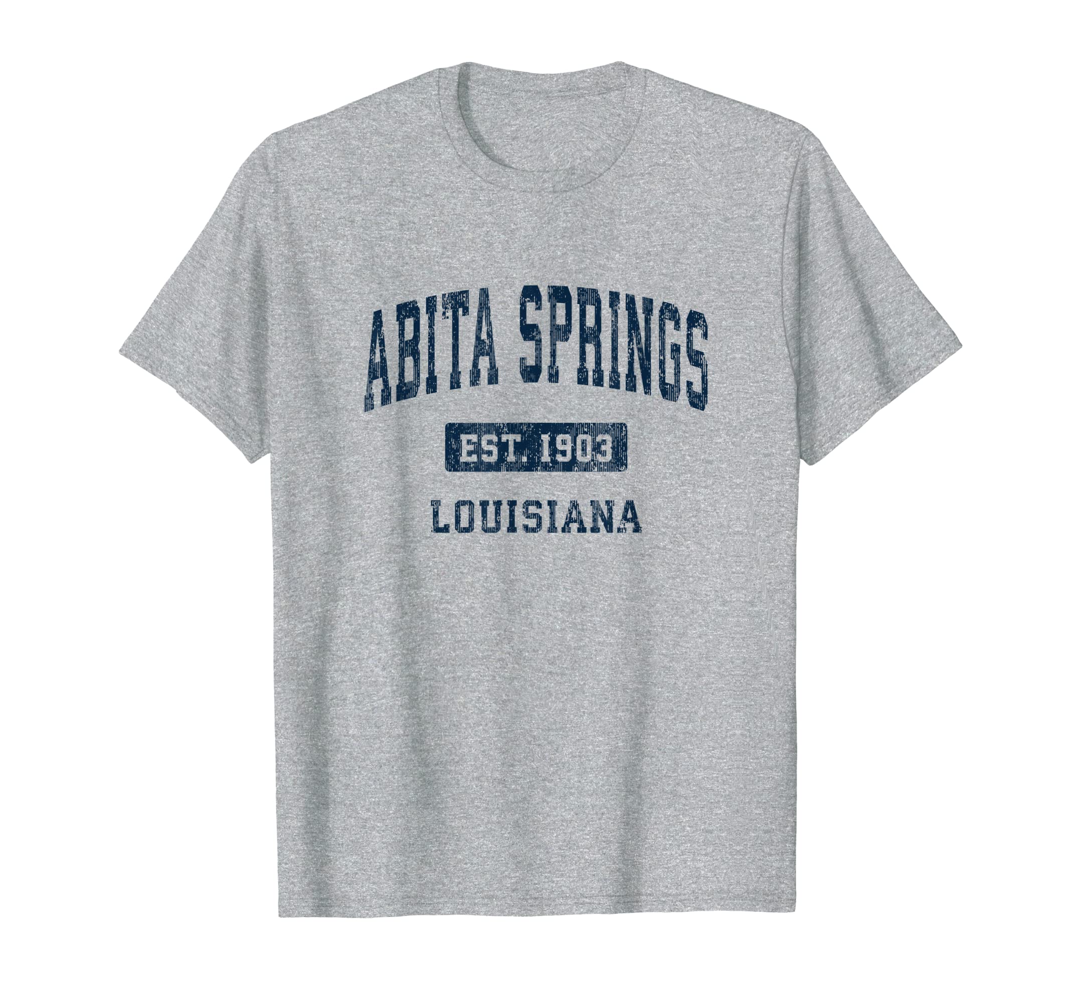 Abita Springs Louisiana LA Vintage Athletic Sports Design T-Shirt