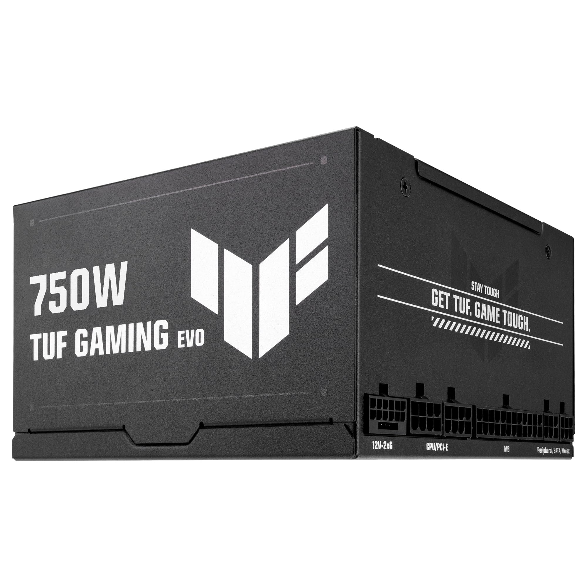 ASUS TUF Gaming 750W Gold EVO - Fuente de alimentación Modular (certificación 80 Plus y Cybenetics Gold, ATX 3.1, PCIe 5.1, Cable 12V-2x6, 8 años de Cobertura, componentes de Grado Militar)