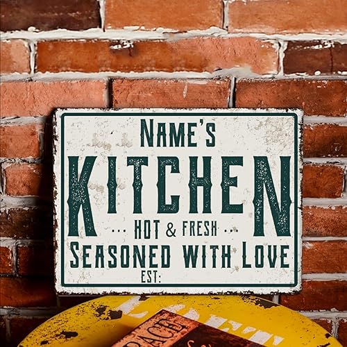 Miniatura 3 de Letreros de cocina personalizados personalizados para cocina, decoración de pared, letreros de metal para restaurante de mostrador, bar en casa