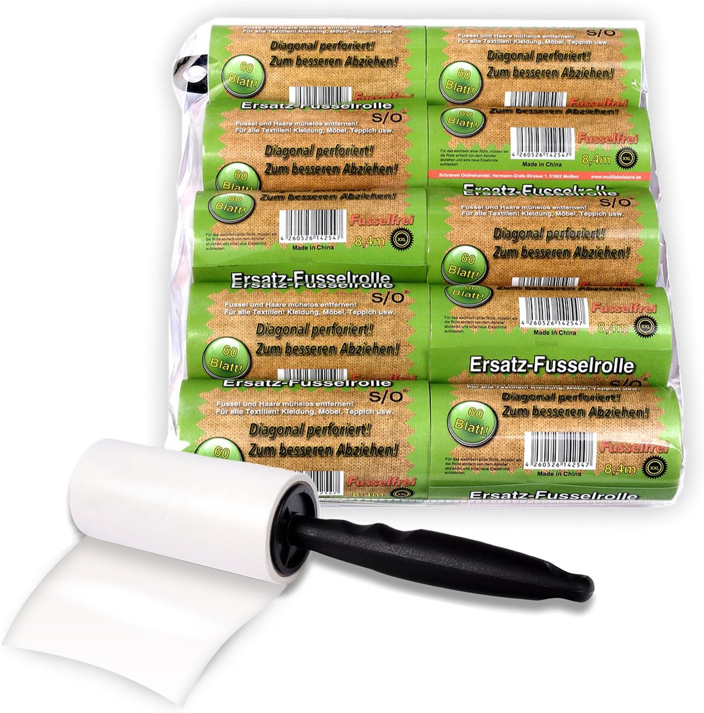 Rullo di lanugine per abiti extra appiccicosi