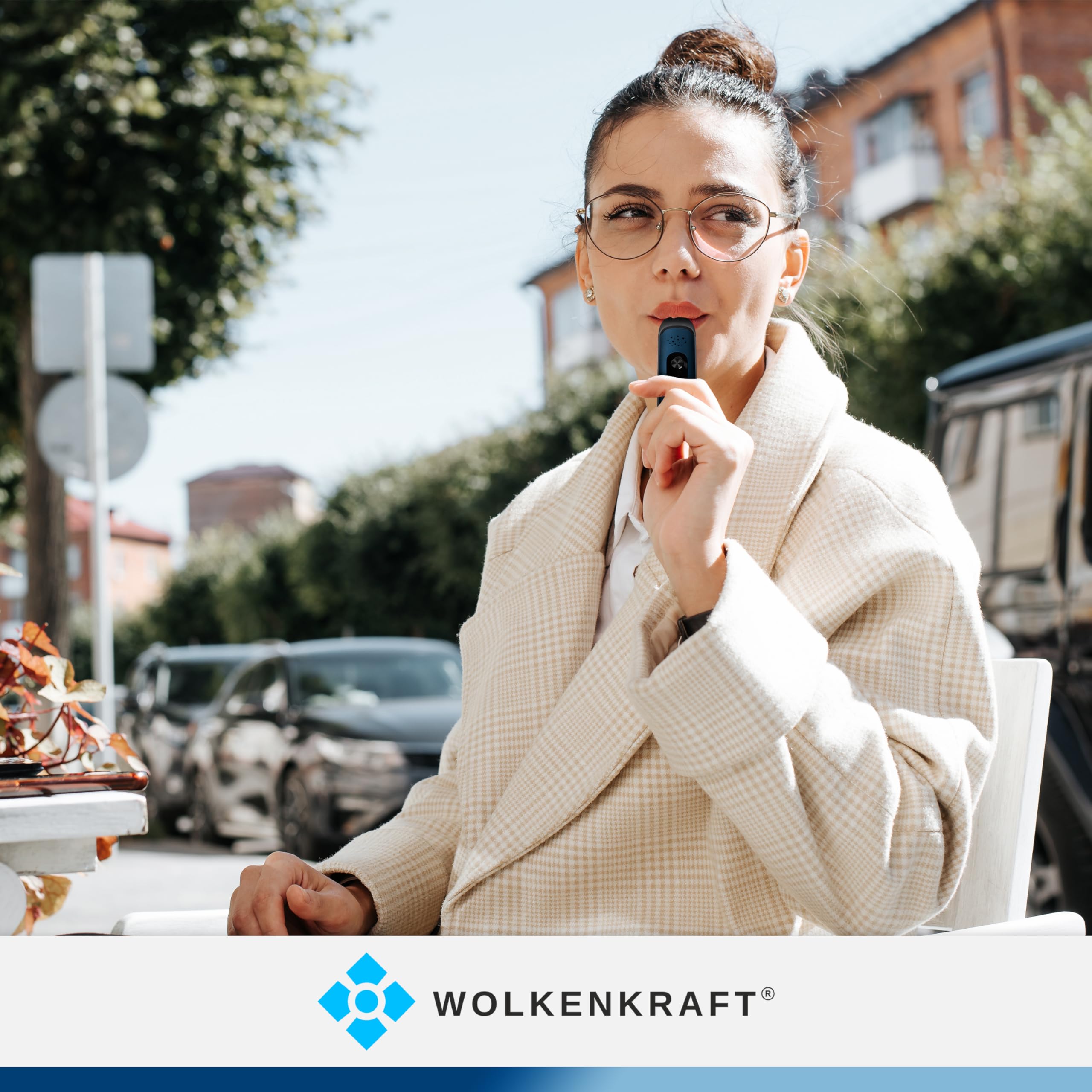 WOLKENKRAFT ViTA Premium-Vaporizer *Nachtblau* | Für Kräuter & Extrakte | 5 Temperaturstufen | kompakt | vollisolierter Luftkanal | Edelstahl-Kammer | einfache Bedienung