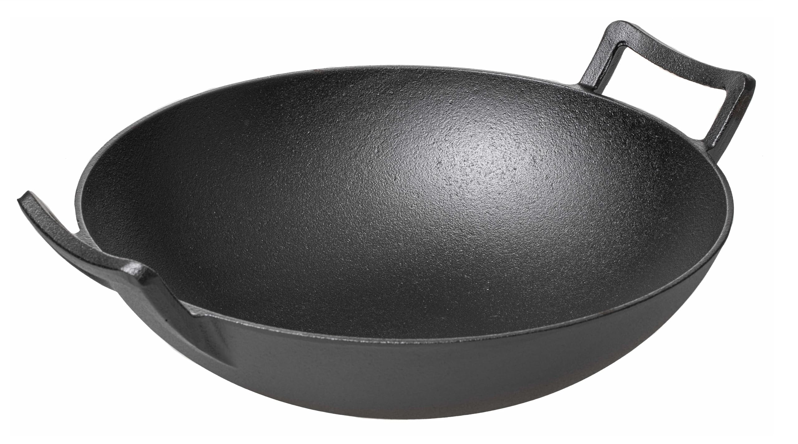 Blackwell Wok | Ø 36 cm | Cast Iron | Black | Suitable for All Heat Sources Including Induction, Oven, and Barbecue