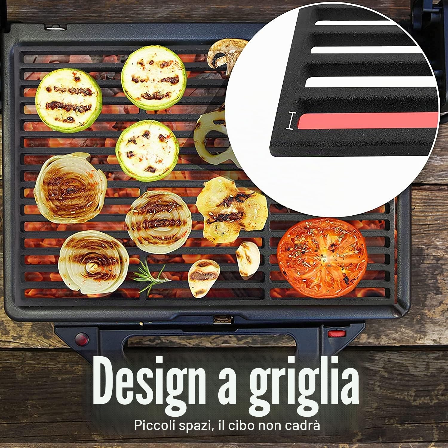 NAIZY Griglia in ghisa per barbecue, barbecue a carbonella, griglia a gas, griglia smaltata, accessori per barbecue, 60 x 40 cm