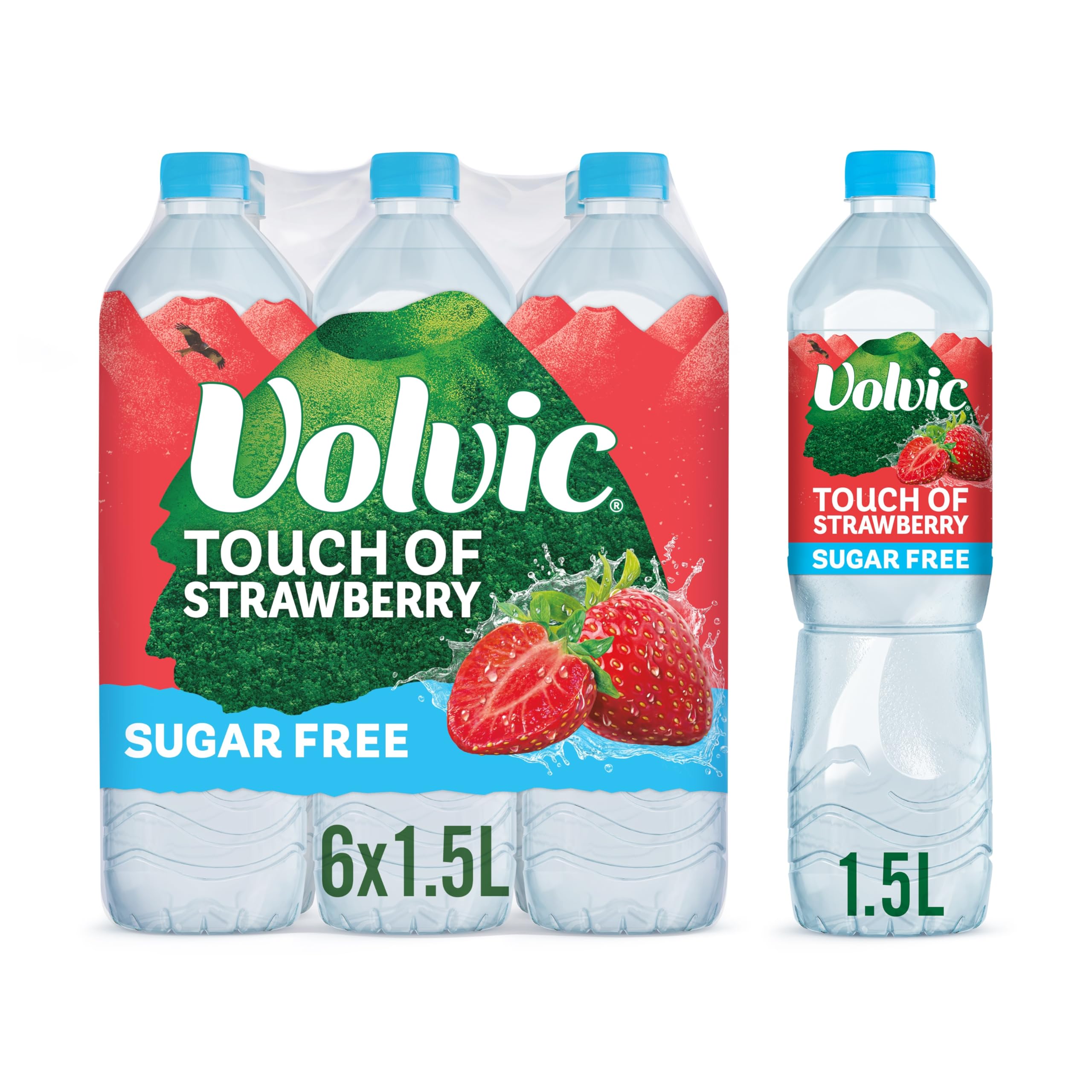 Touch of Fruit Strawberry Sugar Free Still Flavoured Water Multipack 6x1.5L