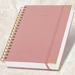 Journal de notes pour les femmes dans l'Esthétique B5 Présentation - Livre de notes du Collège de couverture rigide moderne avec 300 Pages alignées - Parfait pour écrire et rester organisé au travail ou à l'école