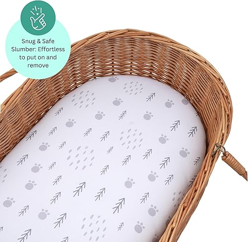 Miniatura 3 de Sábanas de moisés para Maxi COSI Iora, Munchkin Brica Fold N' Go, 4moms MamaRoo, Delta Children Moisés, 3 piezas, 18 x 33 pulgadas, ultra suaves,