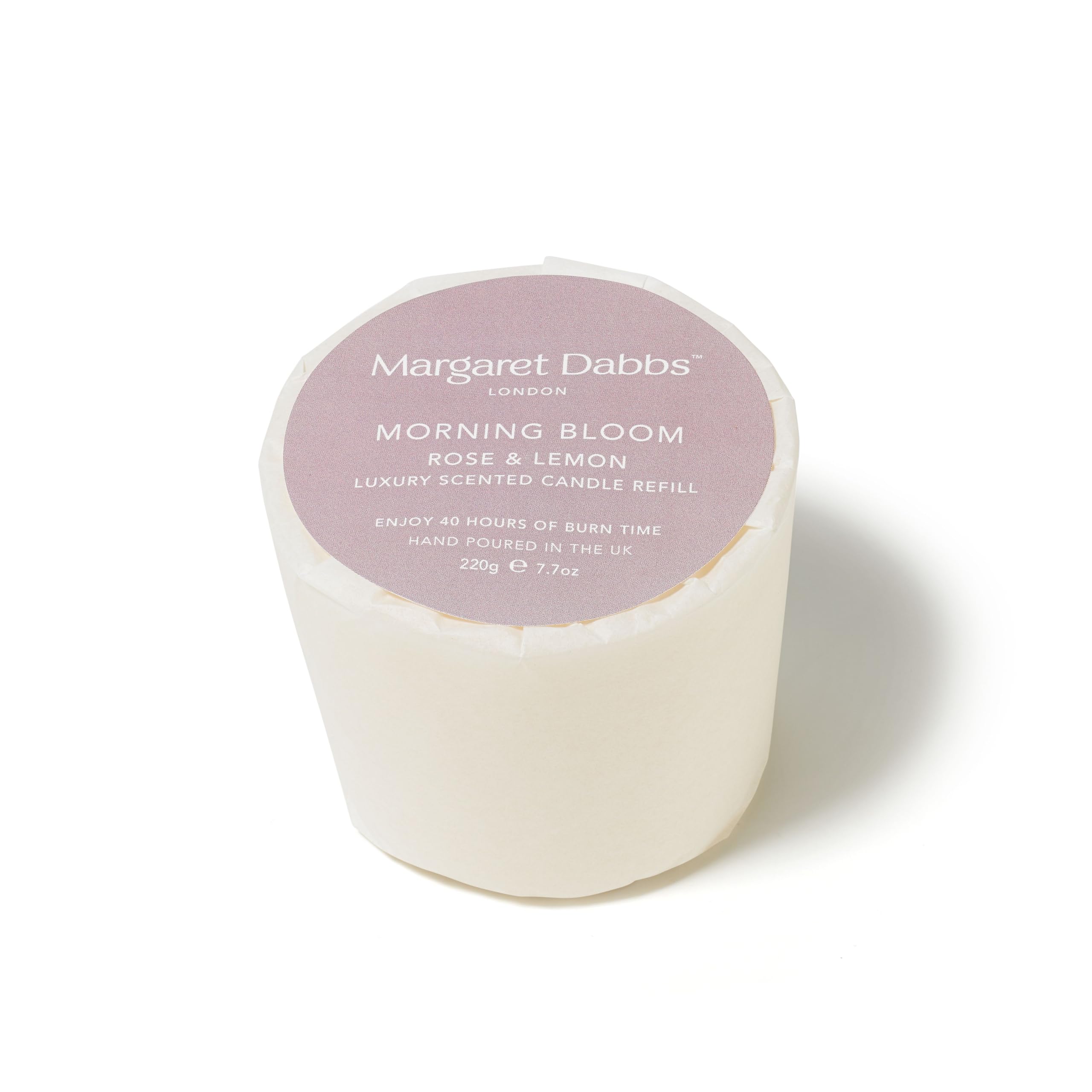 Margaret DabbsMorning Bloom Luxury Scented Candle Refill - Rose & Lemon, 220g