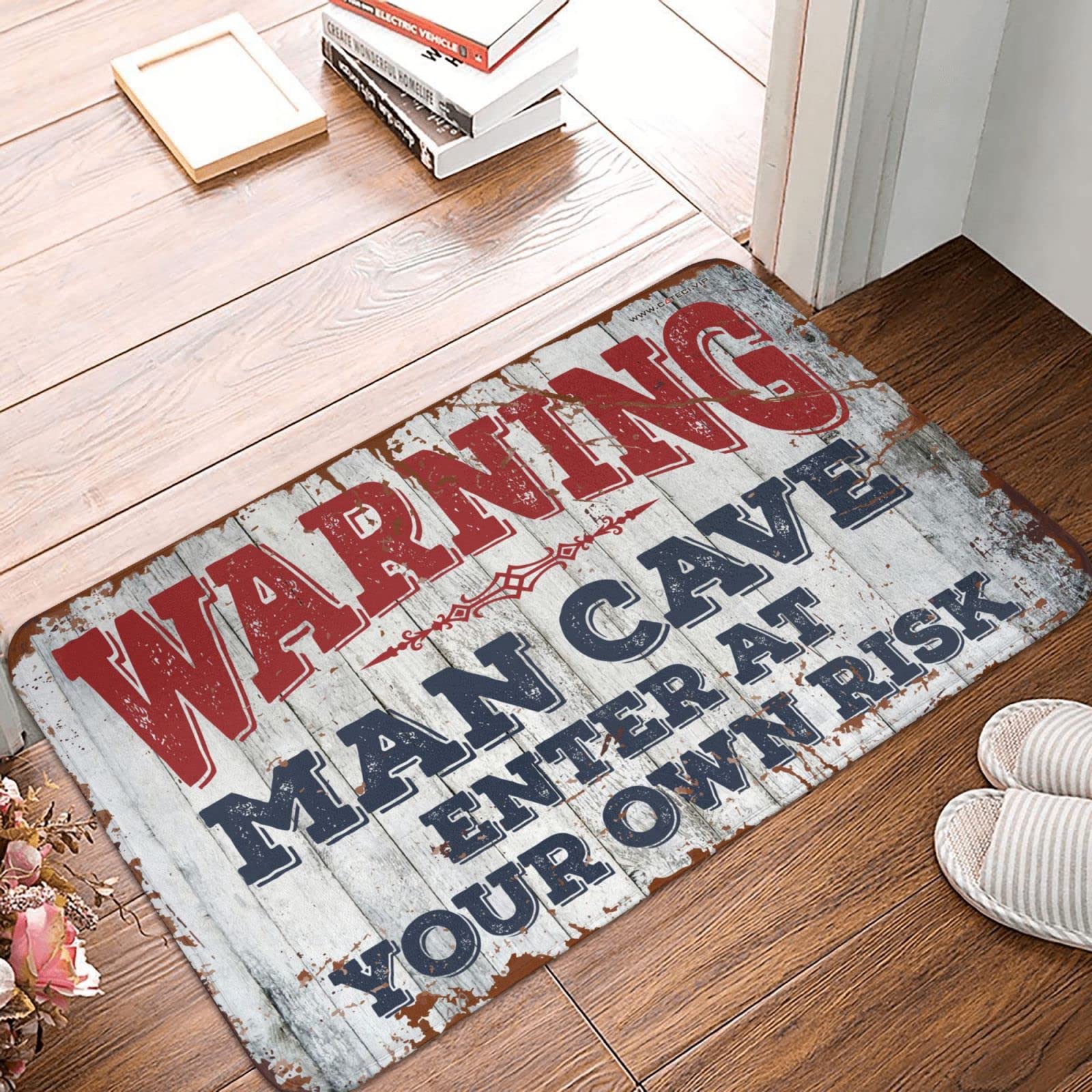 Tapis d'herbe COTECI Enter At Your Own Risk pour intérieur de 65 x 90 cm