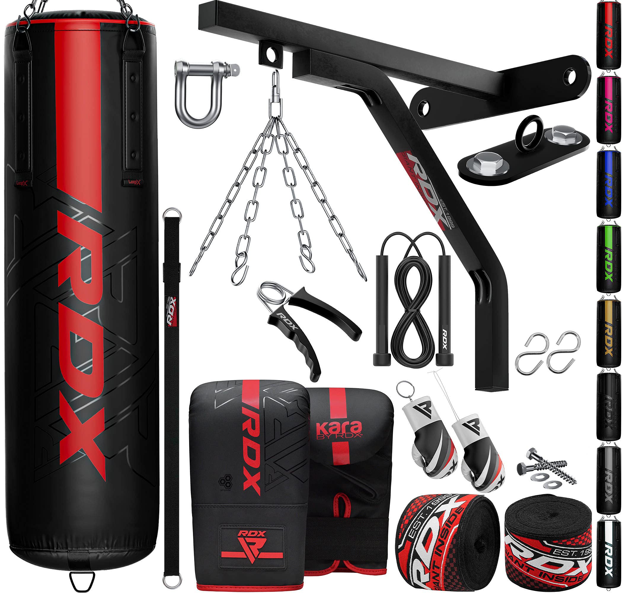 Buy RDX Professional Anti Swing Filled 5FT 4FT Punch Bag Set, 7pc Maya