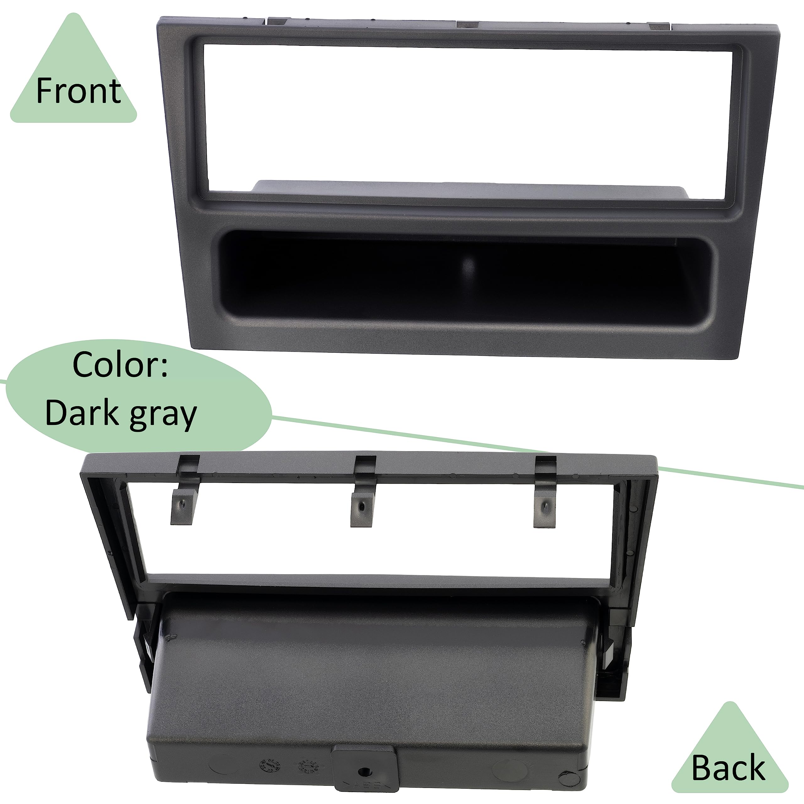 Mascherina Autoradio 1 DIN Per Opel Agila, Corsa, Combo, Vectra, Vivaro - Adattatore Installazione Nero - Foto 4