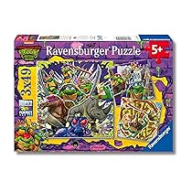 Ravensburger – Puzzles Tartarughe Ninja Confezioni Da 3 | Puzzle Bambini 5 Anni O Più | Regalo Bimba 5 Anni 3 X 49 Pezzi | Puzzle Bambini 21 X 21 Cm | Puzzles Perfetti Ravensburger