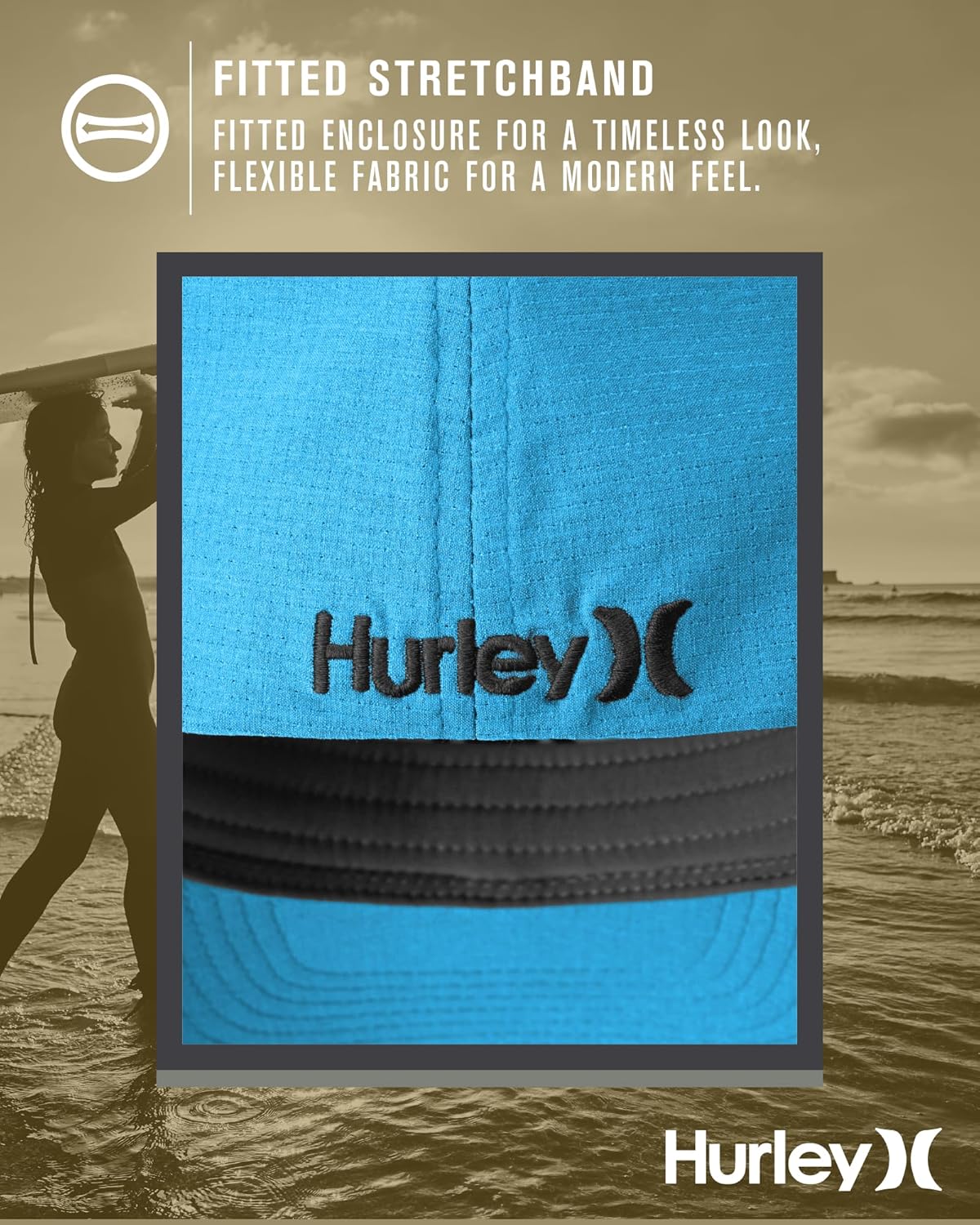 Hurley Men's Caps - Phantom Flexfit Baseball Cap - Fitted Hats for Men (S-XL) - Image 5
