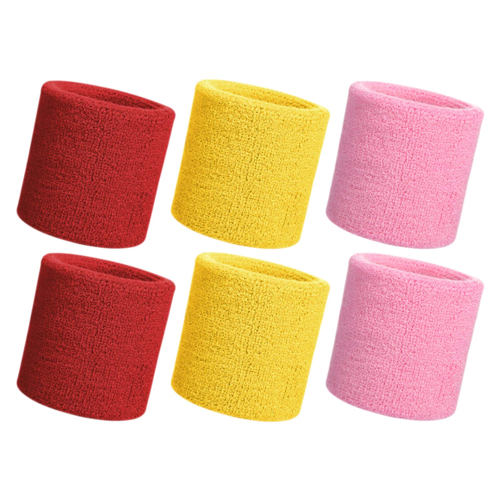HANERDUN Sports Wristbands Sweat Wrist Sweatbands For Men And Women Terry Cloth Wrist bands Sweat For Gym Running Basketball Tennis Working Out โ image 1