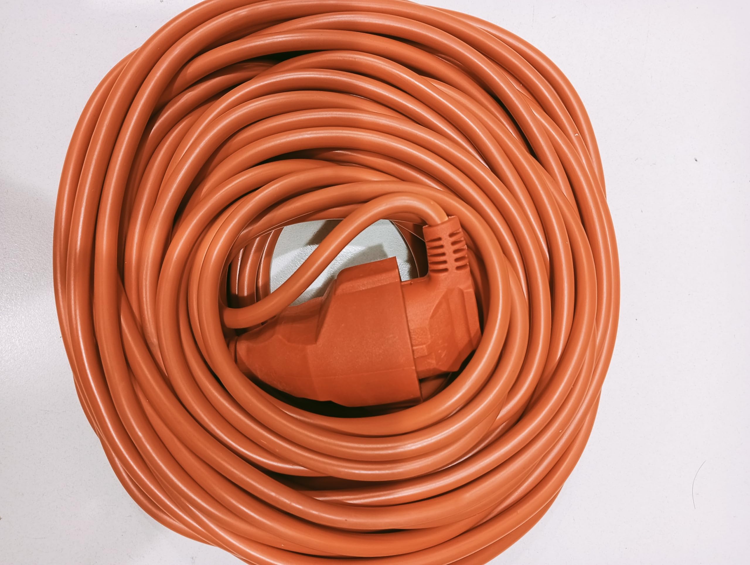 Power extension cord male to female, EU Outlets 16A 4000W, Indoor Outdoor 2-Pin Plug (20 Meters Cable)