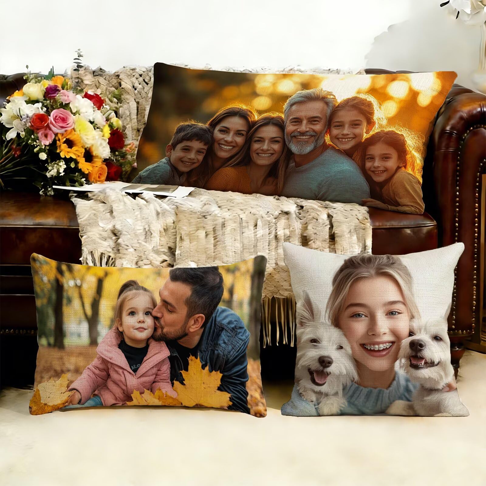 Cojin Personalizado Foto a Doble Cara 60x180cm - Cojines Exterior,Funda de Almohada Impermeable - Regalo Original para San Valentín y Aniversario Parejas para Cama Sofa Terraza Salon Jardin J1-291