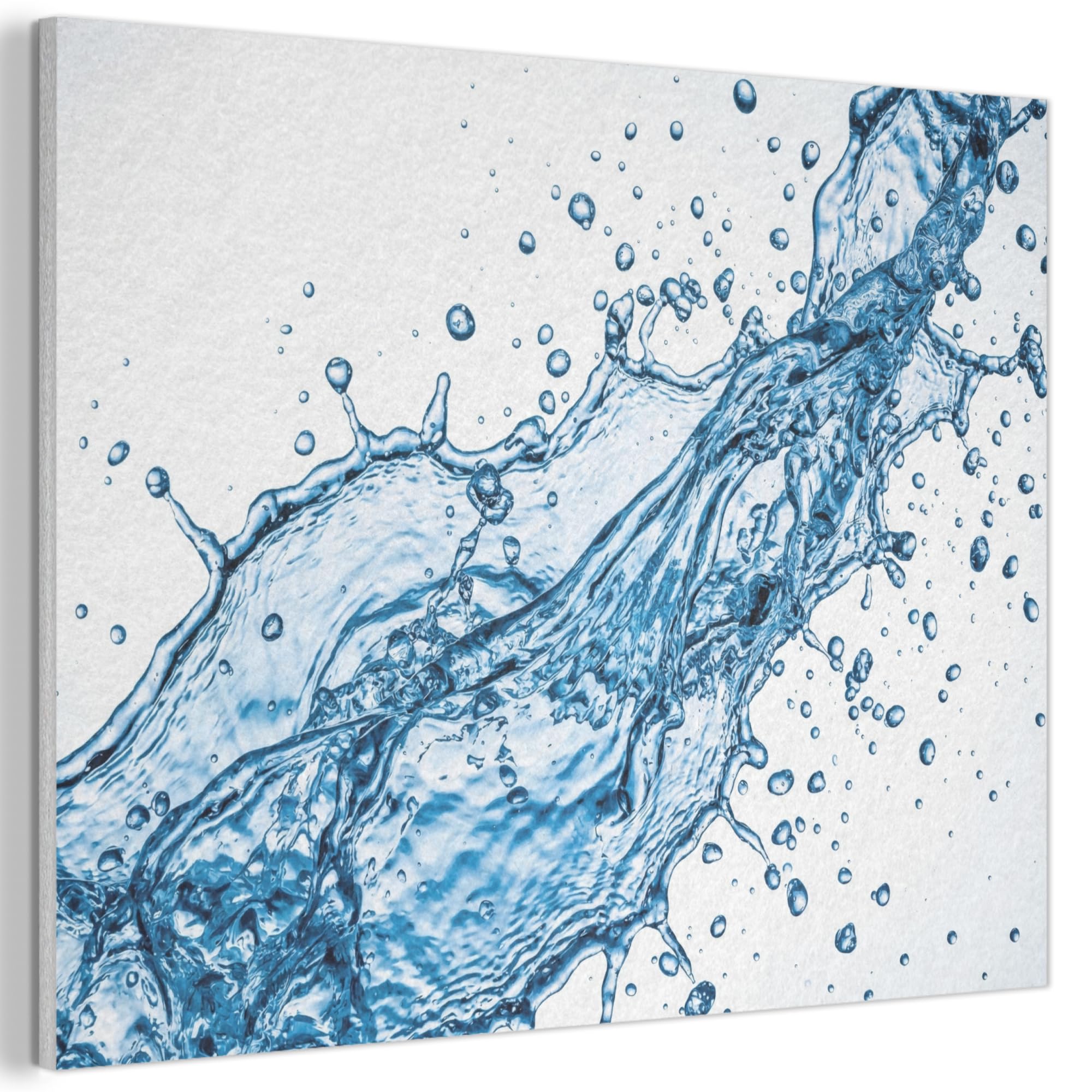 MuchoWow© Felt Panel 100x70 cm Room Style Piece Wallfillers Visual Display Decoration Wall Art Spash - Water - Blue