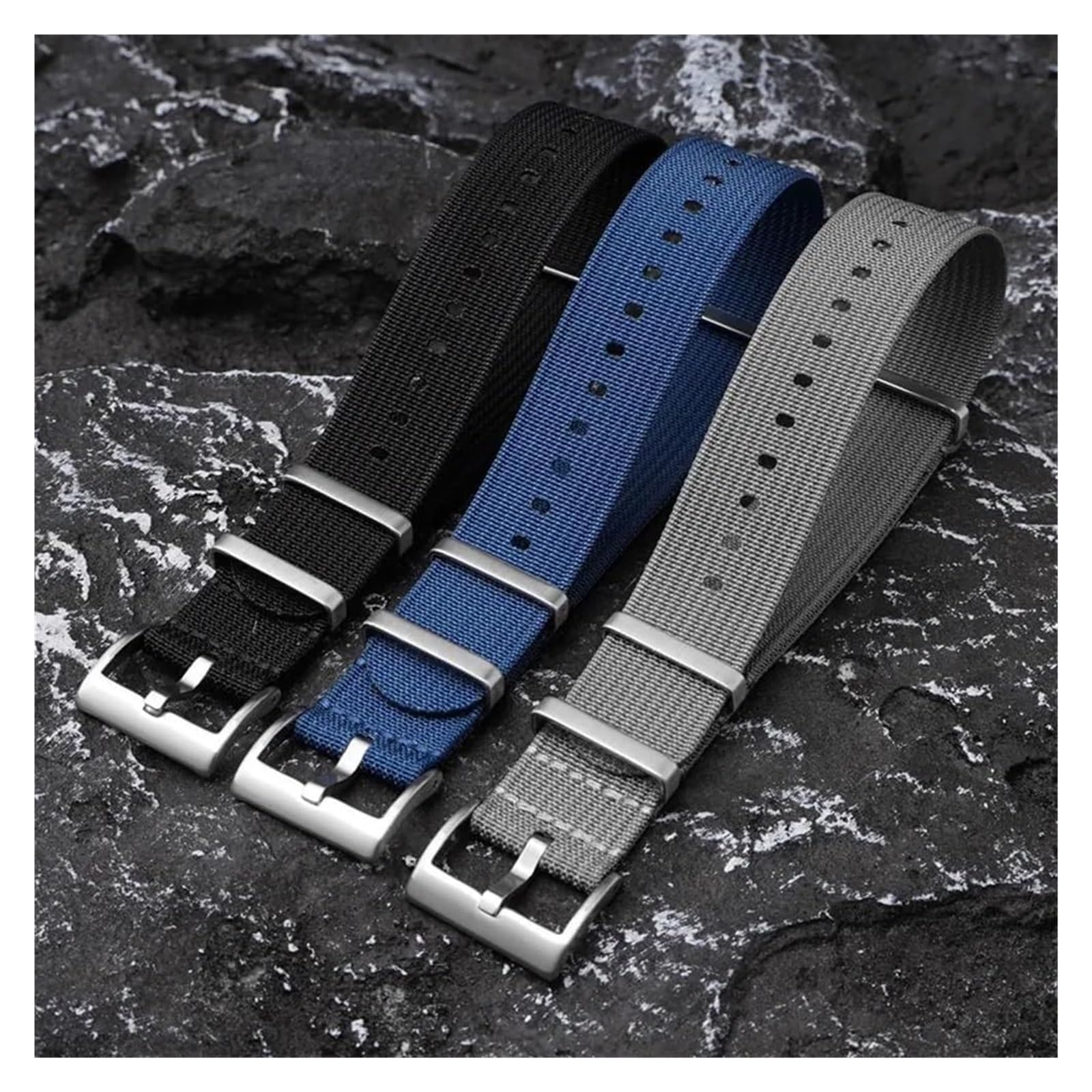 Remplacement du bracelet de la montre intelligente Bracelet de montre en Nylon remplacer la ceinture de bande 22mm bracelet universel respirant accessoires de bande de Sport bracelet de montre en nylo