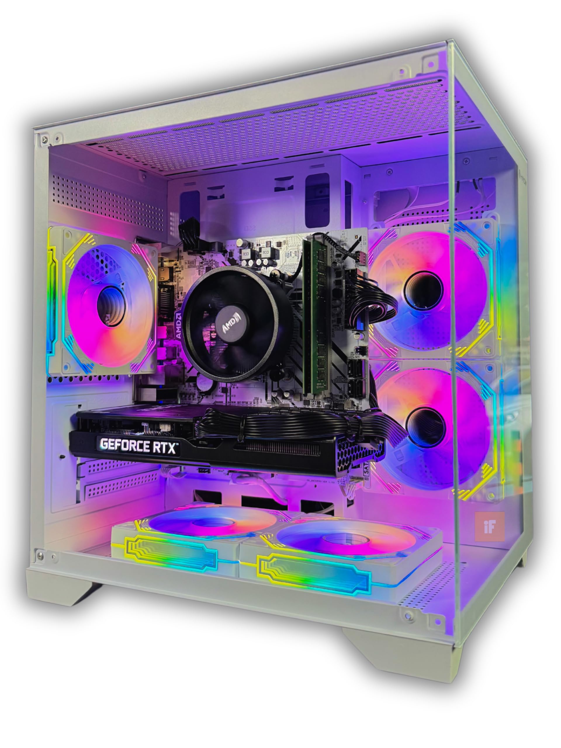 Cpu PC Gamer Ryzen 5 5500, RTX 3060 12GB, 16GB RAM, SSD NVMe 500GB