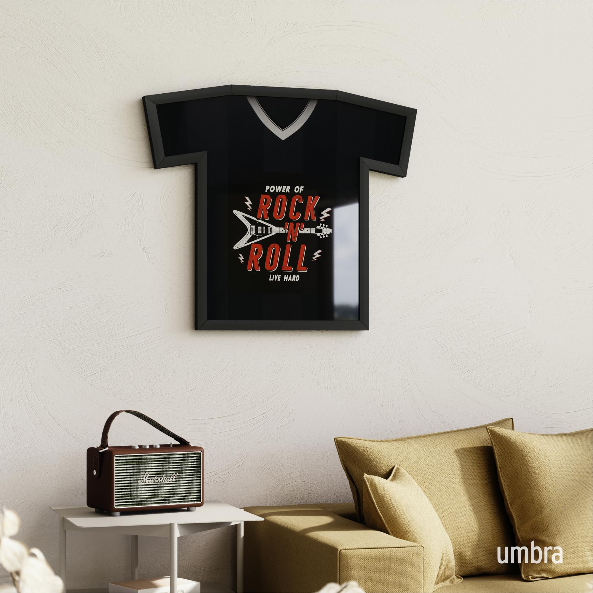 Umbra T-Frame Trikotrahmen - Bilderrahmen für T-Shirts und Fußballtrikots für Erwachsene bis Größe XL – Bild 2