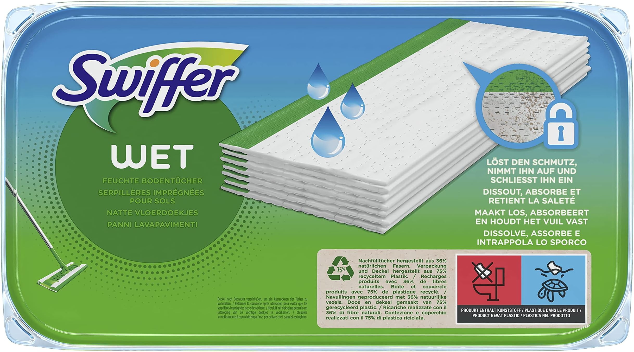 Wet Wipes for Mop (12 Pads)