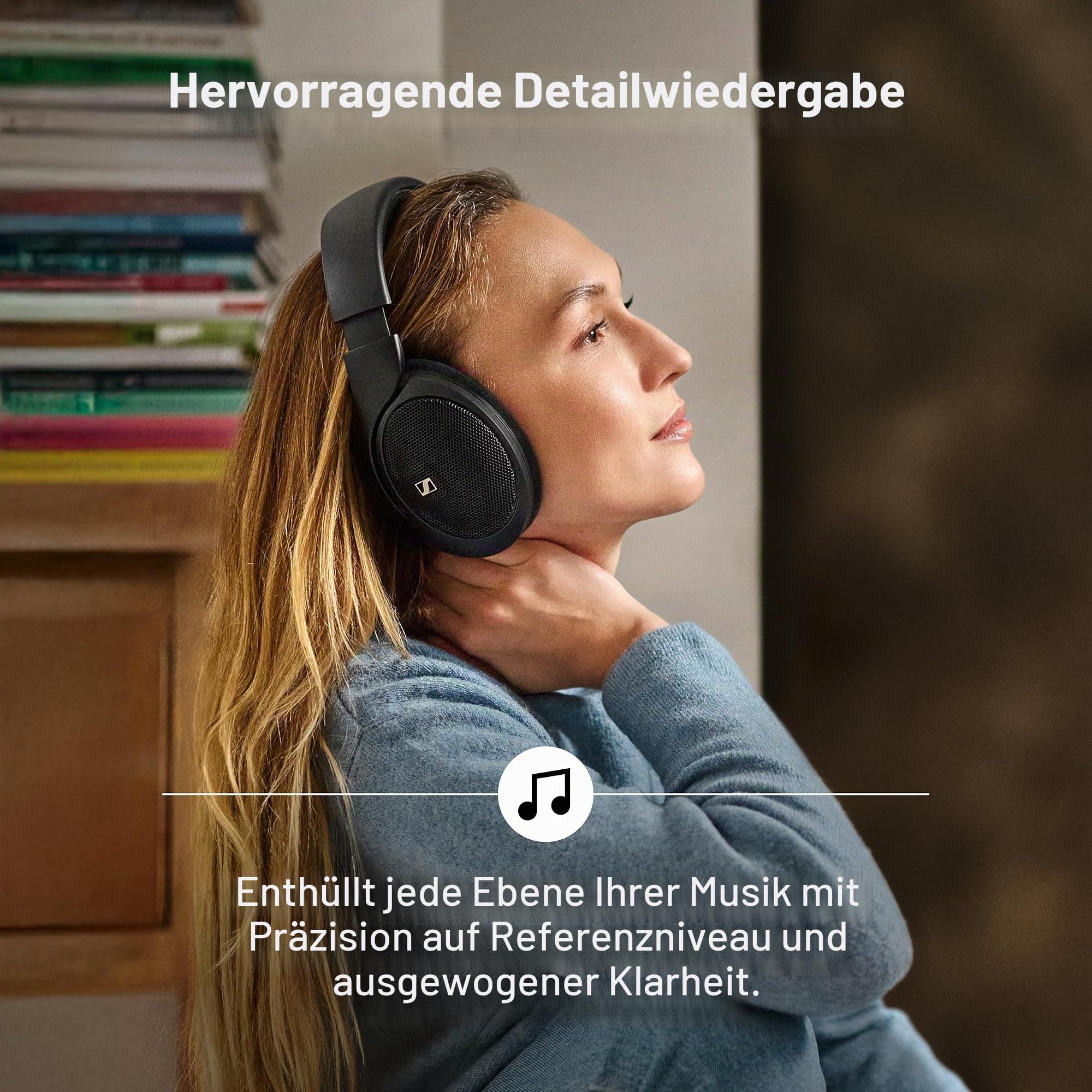 Sennheiser HD 560S, Offener Referenzkopfhörer für Audio-Enthusiasten, Over Ear, Schwarz