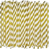 Vista 13 de [1000 unidades] Pajitas de papel de bambú verde para beber, 7.75 x 0.24 pulgadas, 100% biodegradables