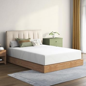 6 Inch Full Green Tea Memory Foam Mattress for Cool Sleep & Pressure Relief, Fiberglass Free, Medium Firm Feel, Washable Removable Cover, Mattress in A Box, Certified Safe Foams & Fabric
