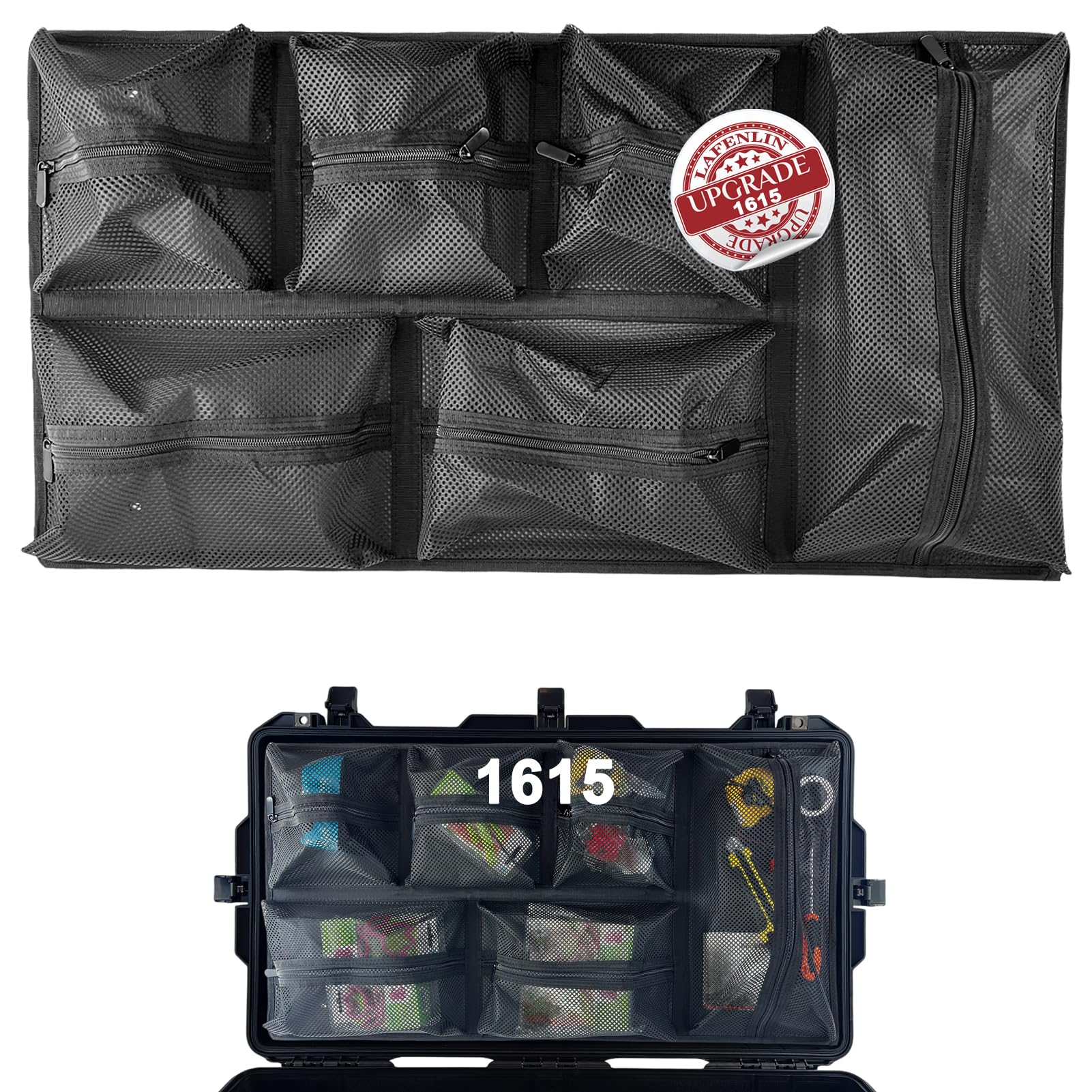 LAFENLIN Mesh Lid Organizer for the Pelican 1615 Case