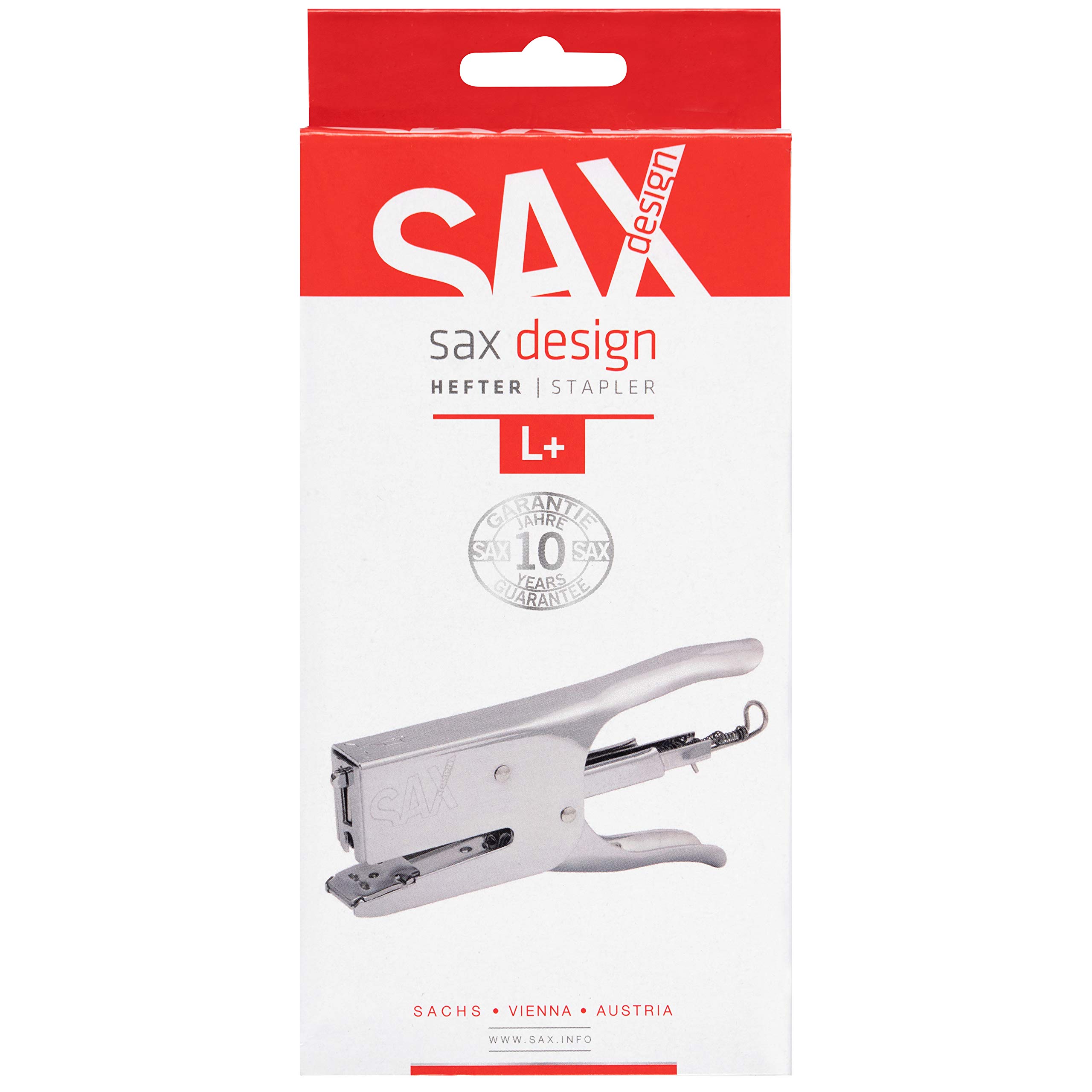 SAX 630 Heftzange, Hinterlademechanik (40 Blatt, Metal) silber | hohe Qualität