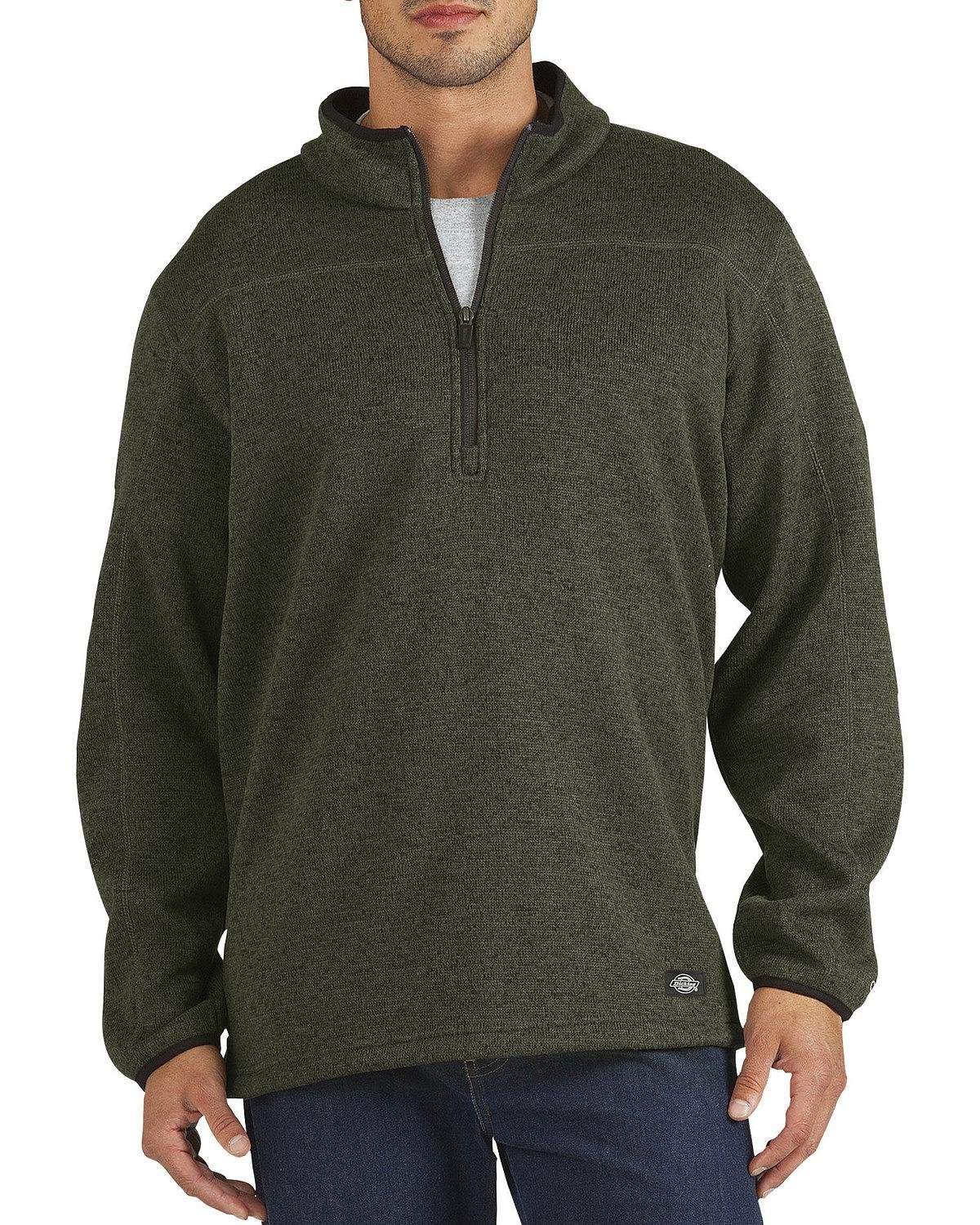 Dickies Men's Work Tech Fleece Pullover, Grape Leaf Heather, Medium