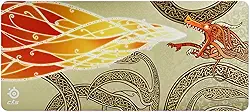 SteelSeries QcK Mouse pad para jogos - CS2 Dragon Lore - Dimensões XXL - Para toda a mesa - Rastreamento e estabilidade ideais - Otimizado para sensores de jogos - Para jogos FPS, ação, RPG