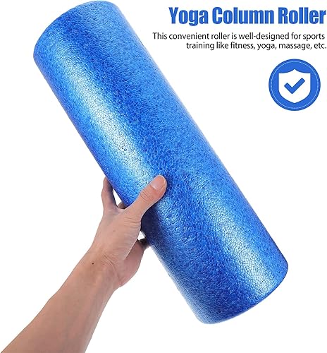 Miniatura 5 de Wakauto Rodillo de yoga de alta densidad para masaje muscular profundo y alivio de tensión, masajeador corporal Epp firme para fitness, relajación