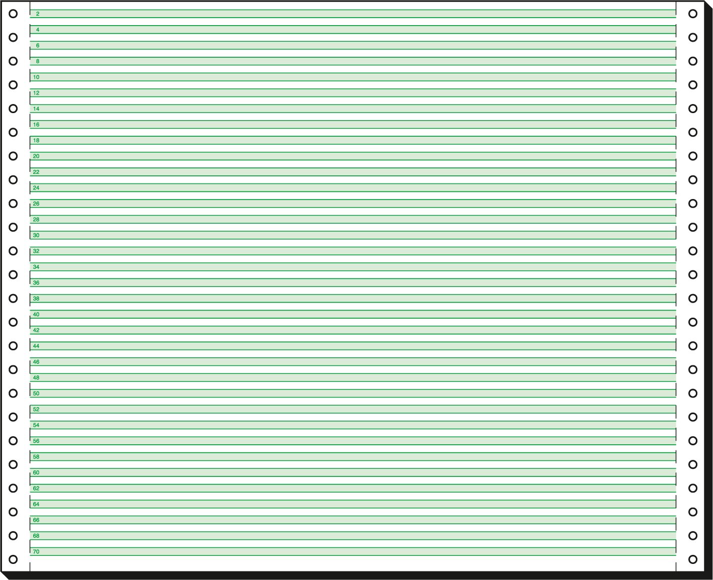 SIGEL 12370 Endlospapier 12 Zoll x 375 mm (A3 quer), 60 g, 2000 Blatt LP, 1fach, mit Leselinien, Druckerpapier