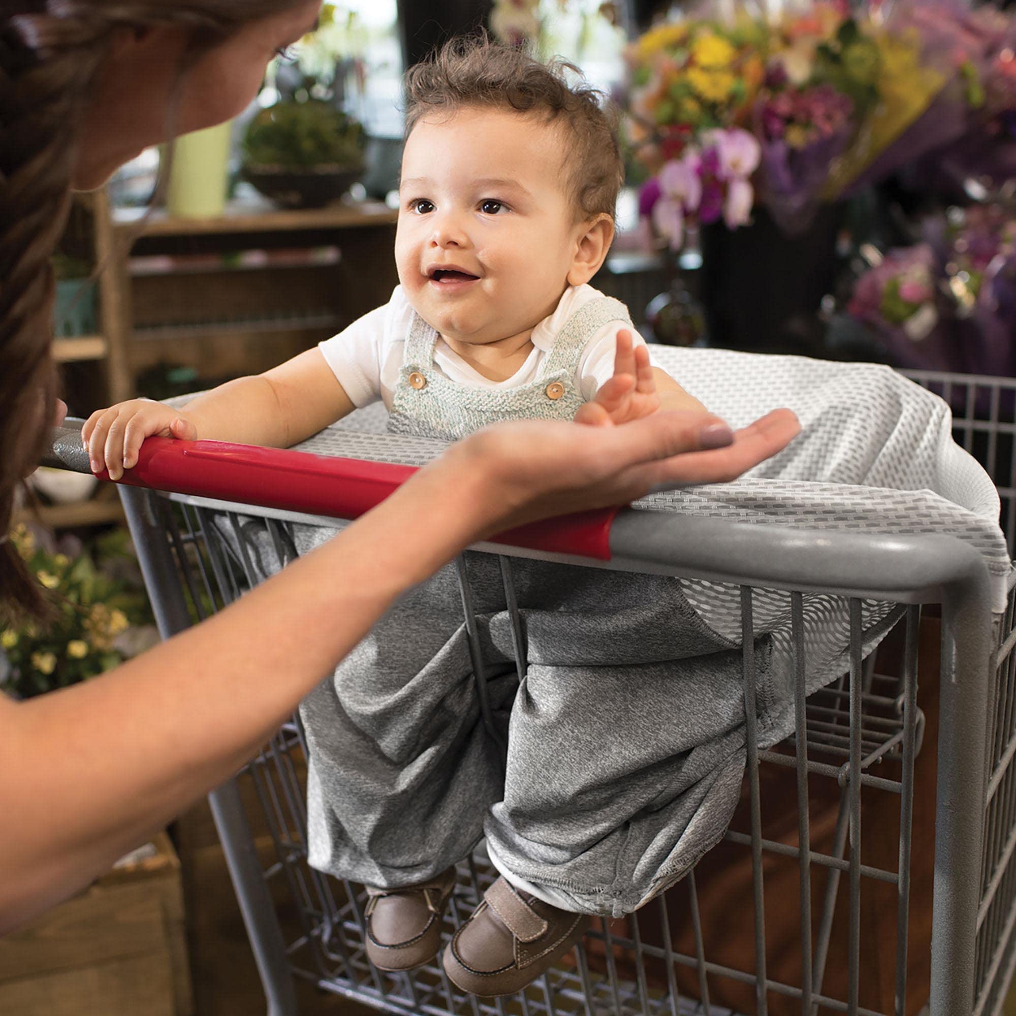 Boppy 4 and More Multiuse Cover, Pearl, Quickdry UPF 50+ Knit and