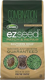 Scotts EZ Seed Patch & Repair Southern Gold Blend for Tall Fescue Lawns, Mulch, Grass Seed and Fe...