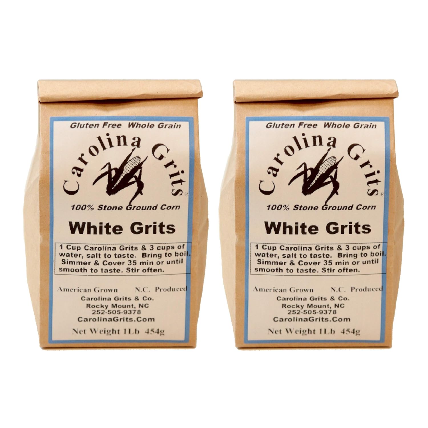 Carolina Grits Company Traditionally Stone Ground Yellow Grits, 4 Pack
