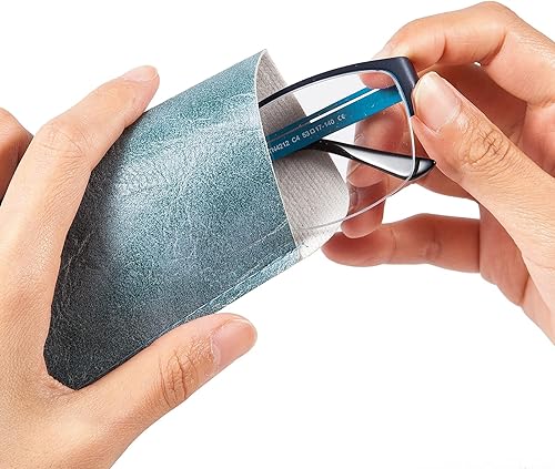 Miniatura 4 de TRIUMPH VISION Paquete de 3 bolsas delgadas para gafas, bolsa suave para gafas, funda portátil de tela para gafas de sol