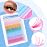 Colored Lash Extension Individuals 280 Pcs Colored Eyelashes Clusters 7 Colors Wispy 16MM 18MM Colorful Eyelash Extensions DIY at Home by Mavphnee